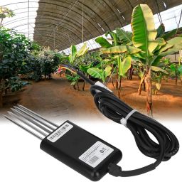 7 in 1 Soil Sensor for NPK EC pH Temperature Humidity Detection with Anti-Corrosion Electrodes Flame-Retardant Sealing and 2m Cable for Garden Agriculture Crop Monitoring Rduino UNO image 1