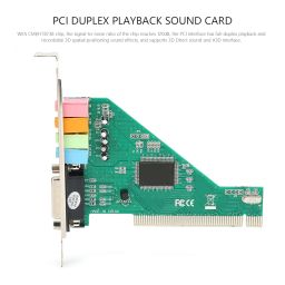 120dB PCI Sound Card, 4 Channel Surround Sound Sound Card, Full Duplex Playback, Support 3D/A3D/DLS/EAX/SPDIF/OUT, for Win 98/2000/XP/NT image 1