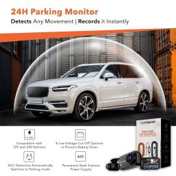 FitSpark DC-101 Pro ADAS 4MP Real 2K Dual Channel Dash Camera No.1 Novatek AI Chipset High Definition 2.7" IPS TrueColors Display Super Night Vision GPS & WiFi | Read Offer for Free Parking Kit image 5