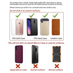 Regor Tabletop Finger Grip & Mobile Holder Mobile Stand Phone Holder for Hand & Mobile Back Holder Grip Great for Selfie & Works as iPhone Stand & Android Phone Stand - Evil Eye image 4