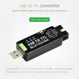 waveshare Industrial USB to TTL Converter with Original FT232RNL Onboard and Multi Protection Circuits Support Multi Systems Support Win7/8/8.1/10/11, Mac, Linux, Android, Wince image 2
