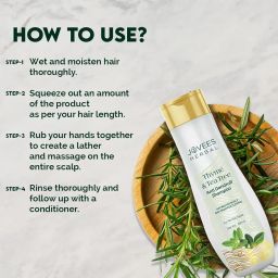 Jovees Herbal Thyme & Tea Tree Anti Dandruff Shampoo | With Tea Tree, Thyme & Lemon Extract | For All Hair Type | Prevents Dandruff & Dry Scalp- 300m image 5