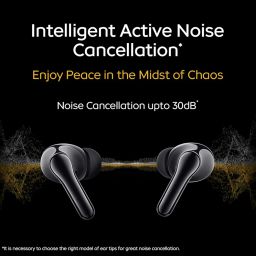 iQOO TWS 1e in-Ear Earbuds with Mic, Upto 30dB Active Noise Cancellation, Fast Charging which Takes 10 mins for 3 Hours Playtime, with Upto 42 hrs Playback time (Flame Yellow) image 1