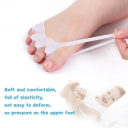 Latest Version Of Children’S Gel Toe Separator And Bunion Separator For Separating And Correcting Overlapping Toes (Children, White, 2 Pcs) image 2