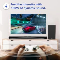 Philips Audio TAB4228/94 Award Winning 160W Bluetooth Soundbar with Rich Bass,3 EQ Modes, Multi-Connectivity Option with Supporting USB, HDMI(ARC),Optical, Coaxial & Aux-in for Easy Connection (Black) image 4