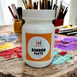 Block Printing Binder Paste (500 ml) For Dark Color Cotton Fabric (Set of 1, White) image 2