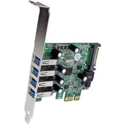 StarTech.com 4-Port PCI Express SuperSpeed USB 3.0 Controller Card with UASP - USB 3.0 Expansion Card with SATA Power (PEXUSB3S4V) image 5