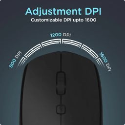 IVOOMI Spice Wireless Keyboard & Mouse Set, 2.4 GHz and 1600DPI, Full-Size Layout with Numeric Pad, Spill-Resistant, Rupee Key, for Win/Mac/Linux, BIS Approved, Included Free Keyskin 1 Year Warranty image 1