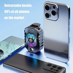CROSS Mobile Cooling Pad |Mobile Cooler | Gaming Fan | for Instant Cooling Advanced Refrigeration Chip & LED Temperature Display Compatible for Android and iPhones (FAN002) image 3