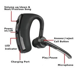 Drumstone (10 Years Warranty Premium Noise-Canceling Bluetooth 5.1 Earpiece | Hands-Free Wireless Headset with Built-in Mic | Ideal for Business, Office & Music | Universal Smartphone Compatibility image 3