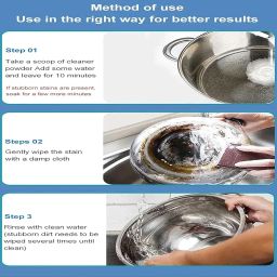 Rahmat All-in-One Rust Remover Powder & Ultimate Rust RemovaL, Multipurpose Kitchen Rust Remover Advanced Rust Removal for All Surfaces (250gm) (Rust Remover KItchen) image 4