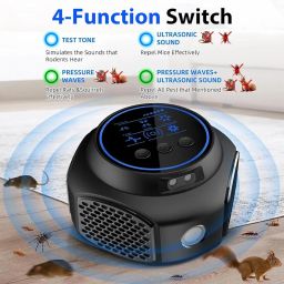 HASTHIP® Ultrasonic Mouse Repellent - Plug In Ultrasonic Rodent Repeller - Indoor LCD Display Ultrasonic Pest Repeller with 4 Working Modes - Automatic Smart Rat Repellent for House, Garage, Basement image 4