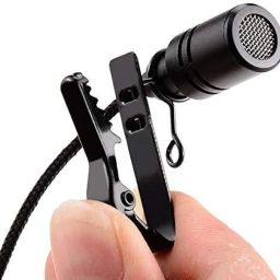 icall 3.5 mm Mini Lavalier Digital Noise Cancellation Clip Collar Condenser Mic for Mobile, PC, Laptop, Android Smartphones, DSLR Camera, YouTube, Interview, Lectures, News (Black) image 2