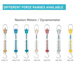 EISCO Newton Force Meter (250g) Spring Balance Dynamometer, Dual Scale, High-Precision Physics Instrument for Force Measurement, Weight Testing, Lab Experiments, Classroom, STEM, Engineering Studies image 5