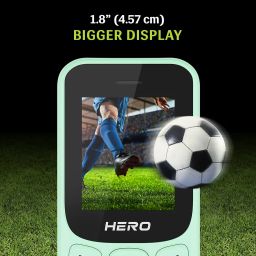 Lava Hero Shakti 2025 Dual Sim Keypad Mobile Phone (with Vibration Alert) | 1.8" Display | Super Saving Battery Mode | Stylish Design | Number Talker | (Mint Green) image 2