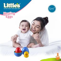 Little'S Nesting Eggs I Activity Toy for Babies I Multicolor I for Infant & Preschool Toys I Develops Motor & Reasoning Skills,4 pcs image 1
