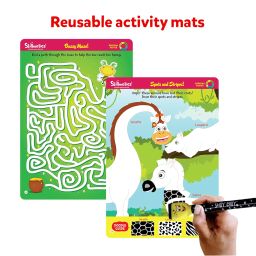 Skillmatics Educational Game : Boredom Buster Reusable Activity Mats with Marker Pen for Travel Toy & Learning Tool (Ages 3-6) image 4