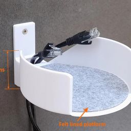makerV Wall Mount Bracket Stand for Tp-Link Deco X10 X20 X50 X55 X60 X68 Mesh Router, Wall Stand/Holder for Tp-Link Deco X10 X20 X55 X60 X68 Mesh WiFi Router: Plastic: Screw Mount (Pack of 1) image 1