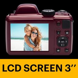 Kodak AZ401RD Point & Shoot Digital Camera with 3" LCD, Red image 3