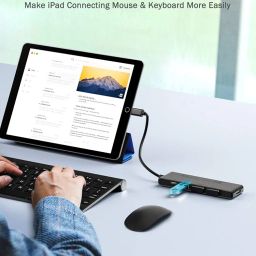 Lemorele USB C Hub 5-in-1 (Device Needs to Support DP ALT Mode) with 1x HDR 4K HDMI | 3X USB 3.0x3 | 100W PD | SD/TF Card Reader | Compatible with MacBook, iPad, Chromebook, Windows, Linux and More image 5