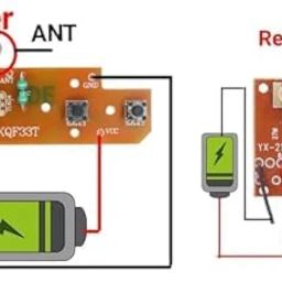 SP Electron Combo Pair of 4 Pcs DC 3.7V 612 6x12mm Micro Coreless Motor with Propeller High-Speed Mini Drones & 4CH RC remote control 27MHz circuit PCB transmitter & receiver for RC Toys kit image 4