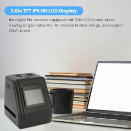 Digital Film Scanner, 22MP Adjustable Brightness Film and Slide Scanner with 2in LCD Screen, Convert 135 110 126Kpk for Super 8 Film Slides Negatives to Digital JPEG for PC Laptop Smartphone image 1