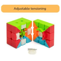 Cubelelo Drift Warrior 3x3 & Premium Cube Lubricant Combo | Speed Cube Set for Fast, Smooth, Professional Solving | Ultimate Kit for All Your Speedcubing Needs Multicolor for Kids, Adults All Ages image 4