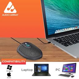 Audio Array AM-C28 USB Plug & Play Conference Microphone | Omni Directional Pickup Upto 3M | Mic Mute Button | No Drivers Condenser USB Type-C | Ideal for Meetings & Video Calling (Not a Speaker) image 5