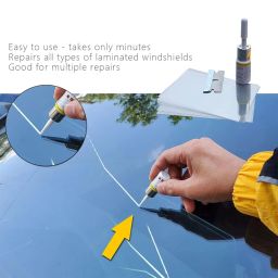 Windshield Repair Kit, Glass Crack Liquid, Car Windshield Glass Repair Tool, Automotive Glass Nano Repair Fluid for Windshield Cracked Glass image 4