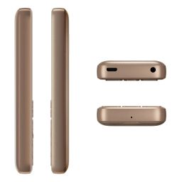 Nokia 130 Music | Built-in Powerful Loud Speaker with Music Player and Wireless FM Radio | Dedicated Music Buttons | Big 2.4 Display | 1 Month Standby Battery Life | Gold image 5