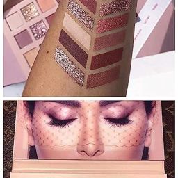 FAIRY FIRST® Fairyfirst 18 Color Eyeshadow Palette With Mirror - Include Matte Shimmer & Glitter Blending, Natural Nudes Velvet image 2