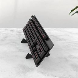 Keyboard Display Stand Sturdy Organizer for Shop Tablet Picture Frame Table 1 Tier Black | Computers/Tablets & Networking | Keyboards, Mice & Pointers | Keyboards & Keypads image 1