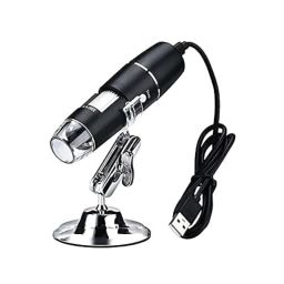 USB Digital Microscope 50X to 1600X, 8 LED Magnification Microscope Magnifier with Metal Stand Compatible with Android and Smartphone Handheld USB Microscope/Dermascope/Endoscope image 5