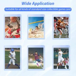 PATPAT® 25pcs PVC Trading Card Case for Game Card Clear 3" x 3.97" Top Loading Plastic Card Sleeves Game Card Case for Standard Sized Trading Card Gifts for Kids Adults image 2