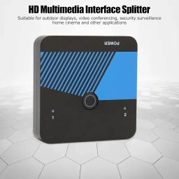 HD Multimedia Interface Splitter, Drive Free Use Multifunction Built in Equaliser HD Multimedia Interface Switcher Automatic EDID Management for Monitor image 3