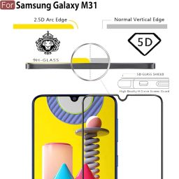 CEDO Tempered Glass for Samsung Galaxy M31 / F41 / M31 Prime | Screen Protector Full HD Quality Tempered Glass Anti-Scratch Edge to Edge Coverage with Easy Installation Kit (Black) image 5