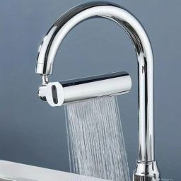Kreshu 360°Swivel Faucet Extender for Kitchen| 4 in 1 Waterfall Kitchen Faucet with Adjustable Splash-Proof Head Replacement Waterfall Tap Accessory Suitable for Washing Fruit Vegetable(Pack of 1) image 5