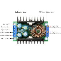 XL4016 DC 10A 300W Step Down Buck Converter 7-40V Input to 1.2-35V Output Power Module CC CV with Current Voltage Control Function image 2