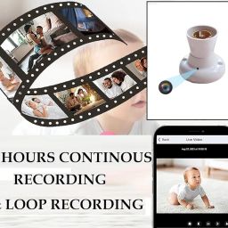 Smart Bulb Holder 1080P HD Wi-Fi Camera 2024 Newest Version Security Indoor Video Recorder, Support iOS/Android image 4