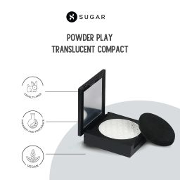 SUGAR Cosmetics Powder Play Translucent Compact | Matte Finish & Smooth Application | Long Lasting - 6gm image 1