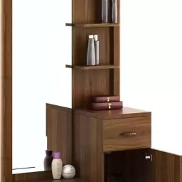 Hexagon Furnitures Engineered Wood Dressing Table With Mirror Drawer And Storage image 3