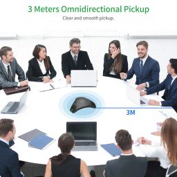 Ubersweet® U-SB Speakerphone Conferencecrophone Omnidirectional Computerc 360° Voice Pickup with Mute Key for Skype/Conference/Online Course/Live Streaming/Gaming/Daily Chatting image 3