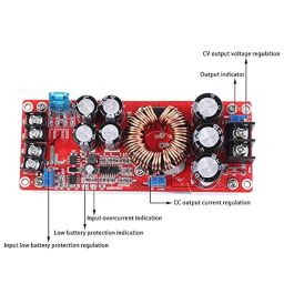 xcluma 1200W high power DC-DC boost constant voltage constant current adjustable car charging power module Input DC10-60V output 12-83V image 1