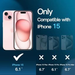 OpenTech® Military-Grade Gorilla Tempered Glass Screen Protector Compatible for iPhone 15 / iPhone 16 with Edge to Edge Coverage and Easy Installation kit (6.1 Inches) image 1