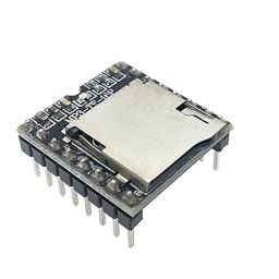 xcluma DFPlayer Mini MP3 Player Module MP3 Voice Decode Board Supporting TF Card U-Disk IO/Serial Port/AD MP3-TF-16P image 3
