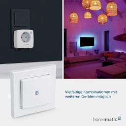 Homematic IP 140665A0 2 Buttons Wall Mount Remote Control - White image 4
