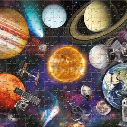 Frank in Space Jigsaw Puzzle (250 Pieces) for Kids Above 9+ Years - Fun & Challenging Brain Booster Games - Realistic Space Design | Educational Puzzle for Focus and Memory -34505 image 1