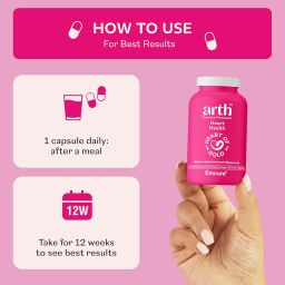 Heart Health Omega 3 Supplement helps to Maintain Heart Health, Immunity & Skin | 1000mg Omega 3 with (EPA 240 + DHA 160) | Plant Based | 30 vegetarian capsules image 5