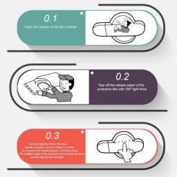 Kelenate® (Pack of 4) Car Door Handle Protector, Door Handle Cup Scratch Guard Sticker for Nexon, Punch, Harrier, Safari, Altroz, Tiago, Tigor, Curvv, Zest, Ev image 5