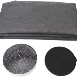Anaya Mosquito Net 120 GSM Insect Net, FIBREGLASS Grey, 5x4 ft Window Mosquito Mesh Stitched Net Screen with Hook & Loop Tape and Polyester Edge Fabric, 152x120cm (NEW-DIV-198) image 1